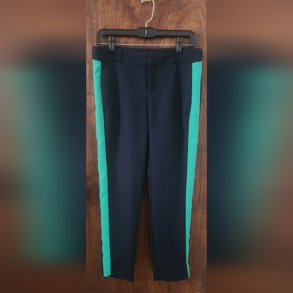 Banana Republic Navy and Teal Ankle Pants
